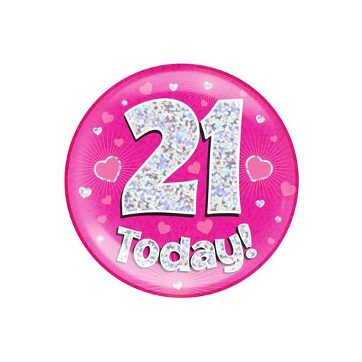 Button 21 today holografisch