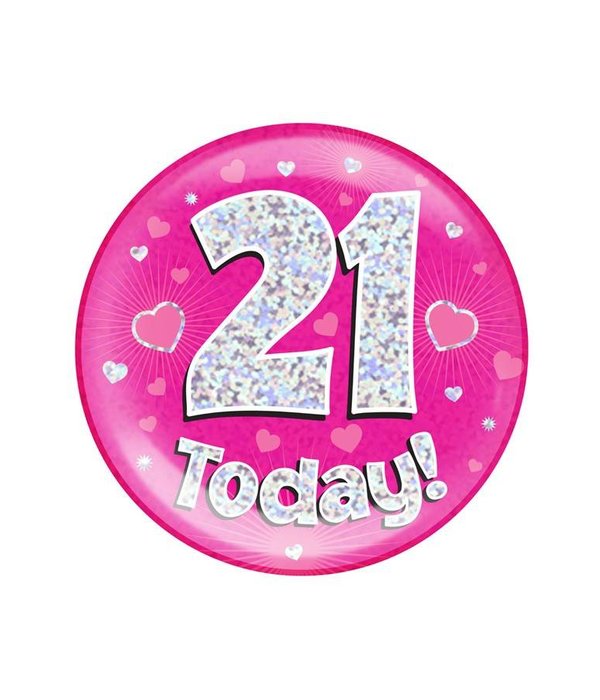 Button 21 today holografisch