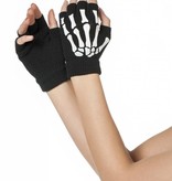 Vingerloze handschoenen Skelet