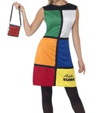 Rubiks Kubus kostuum vrouw