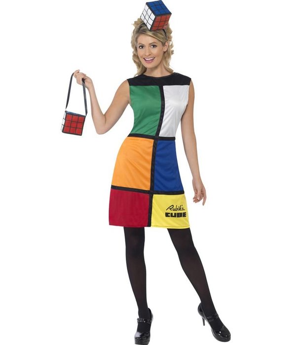Rubiks Kubus kostuum vrouw