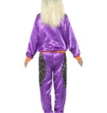 Retro fout disco kostuum vrouw