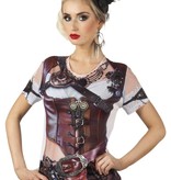 Mrs Steampunk fotorealistisch t-shirt