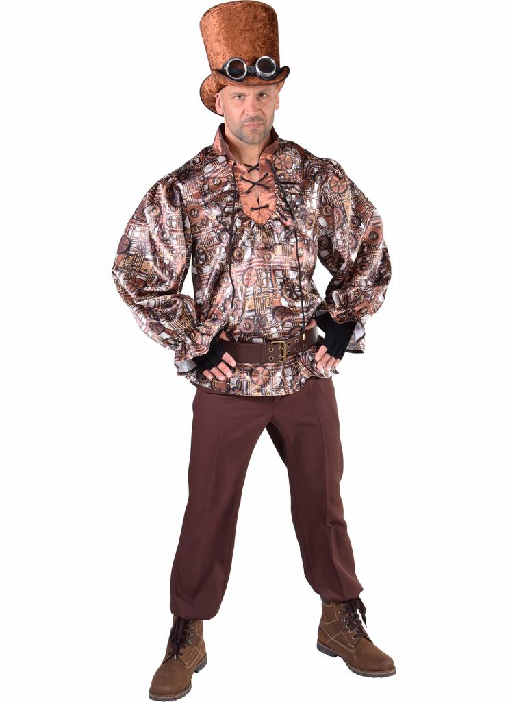 Steampunk piratenshirt afbeelding
