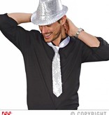 gangsterhoed pailletten zilver