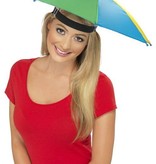 Hoofd parapluutje multikleur