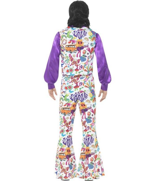 Jaren 60 Hippie kostuum Groovy
