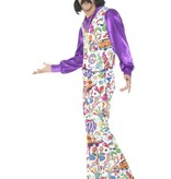 Jaren 60 Hippie kostuum Groovy