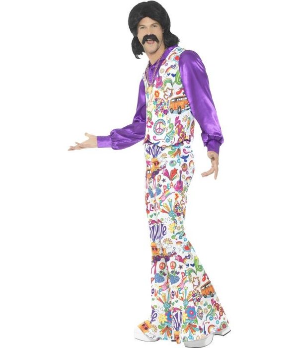 Jaren 60 Hippie kostuum Groovy