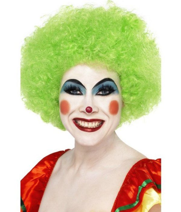 Crazy krulpruik groen