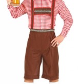 Bavariaanse Man kostuum lederhose + blouse