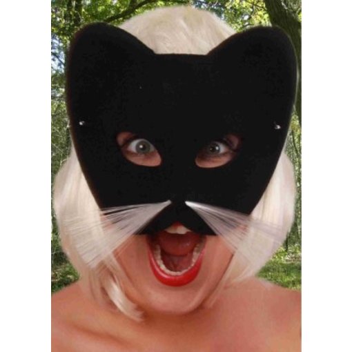 Oogmasker kat zwart