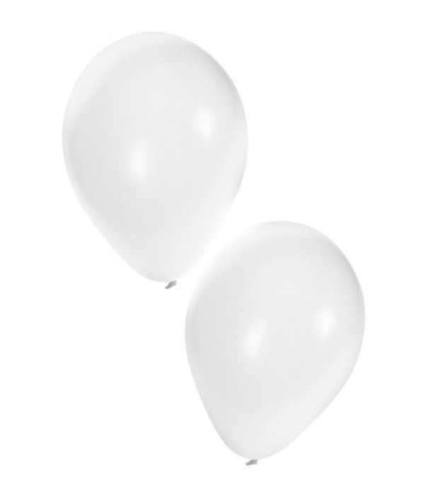Ballonnen 50x wit