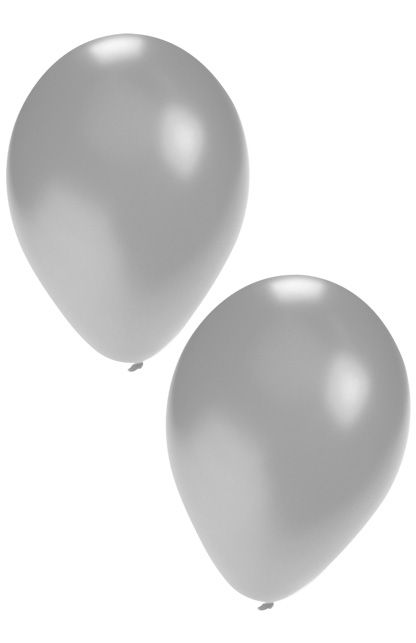 Ballonnen 50x zilver