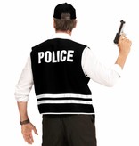 Zwart Politievest Met Cap Volwassen