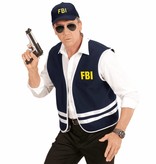 Zwarte FBI cap met vest volwassen