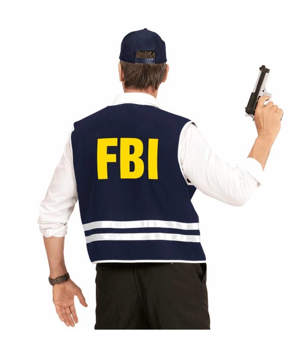 Zwarte FBI cap met vest volwassen