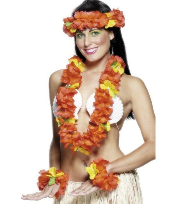 Hawaii verkleedset rood