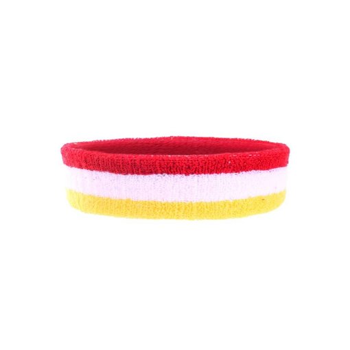 Foute hoofdband rood/wit/geel