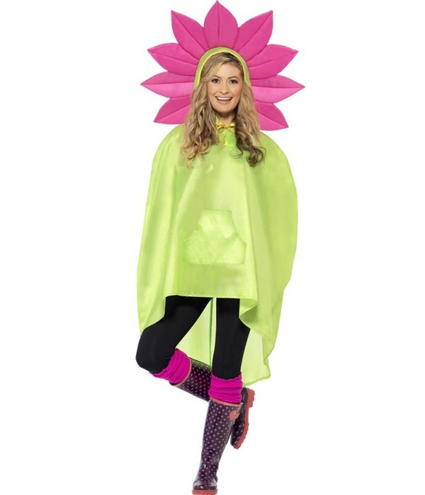 Party Poncho festival bloem
