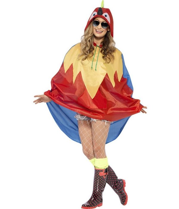 Party Poncho festival papegaai