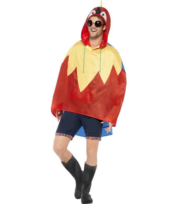 Party Poncho festival papegaai