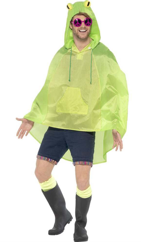 Party Poncho festival kikker afbeelding