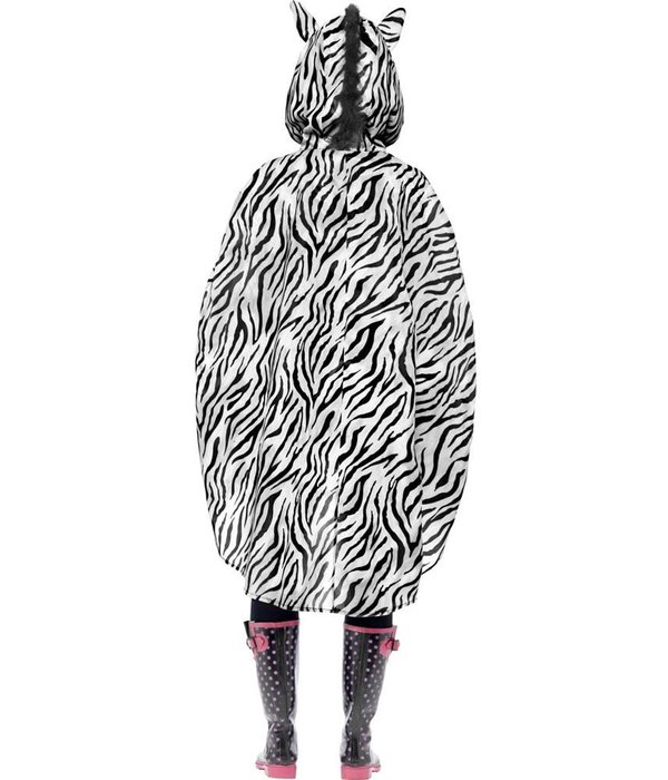 Party Poncho festival zebra