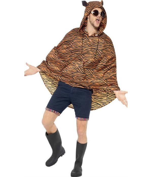 Party poncho festival tijger