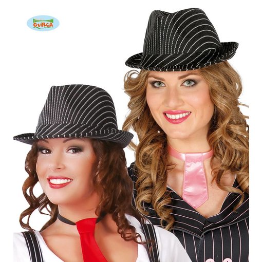 Gestreepte Gangster hoed