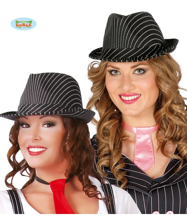 Gestreepte Gangster hoed