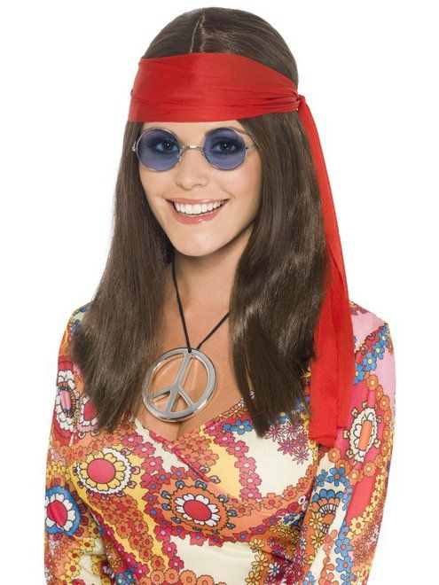 Hippie Chick set dames bruin afbeelding