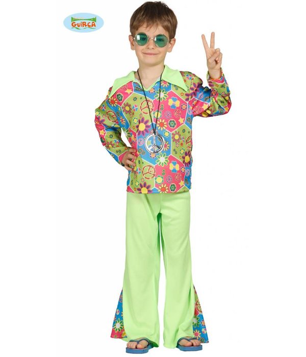 Hippie jongen flower power