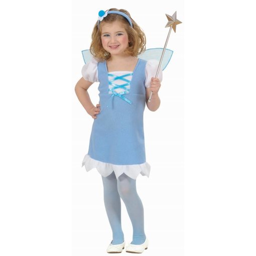 Kleine Pixie kostuum blauw