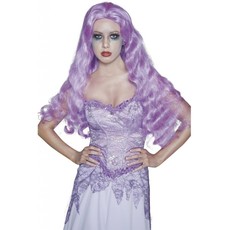 Gothic Bruid pruik paars elite