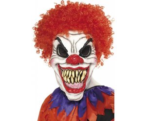 klein Luiheid pakket Enge Clownsmasker Halloween - Feestbazaar.nl