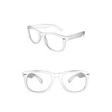 Blues brother bril wit met glas