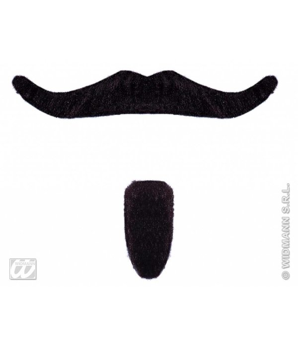 Snor en Sik zwart chevalier