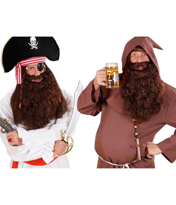 Baard Monnik/Piraat bruin