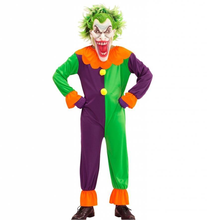 Evil joker clown horror afbeelding