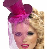 Fever mini hoedje roze