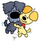 Mini Figuurballon Woezel en Pip