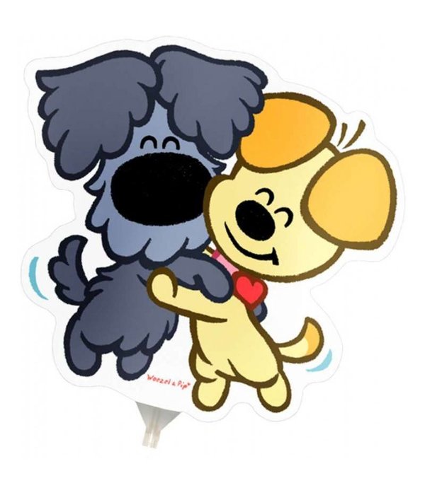 Mini Figuurballon Woezel en Pip