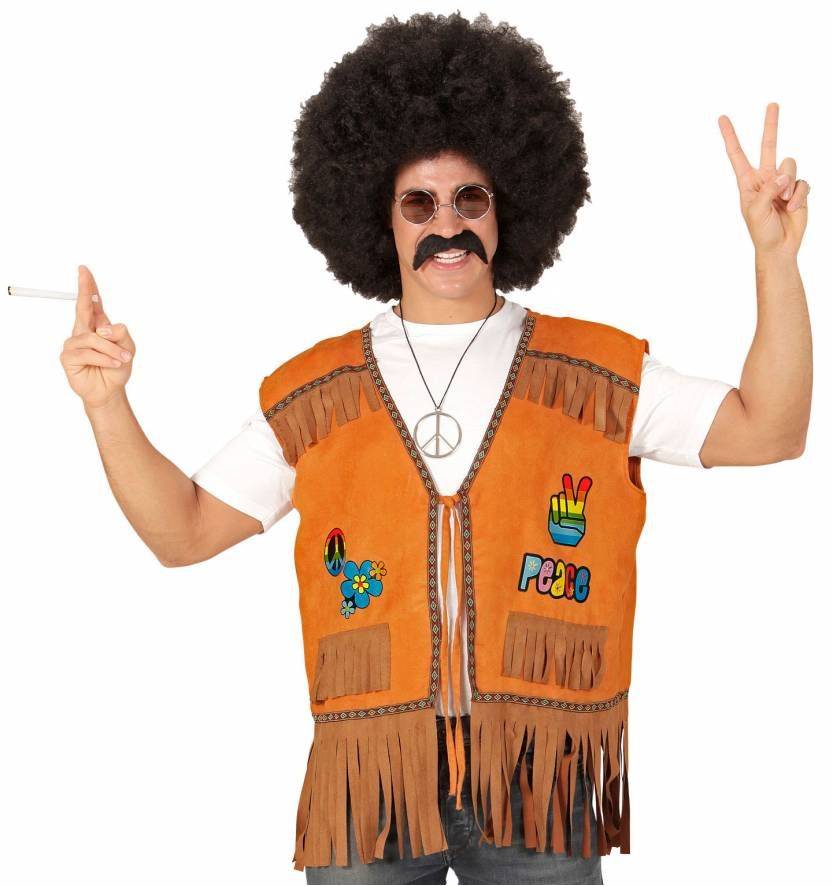 Hippie vest heren afbeelding