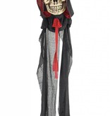 Doodskop met capuchon decoratie