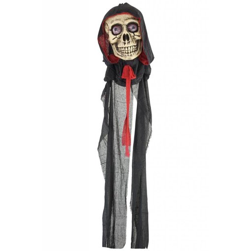 Doodskop met capuchon decoratie