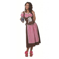 Dirndl suedine roze