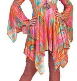 Hippie dames jurk psychedelisch