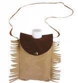 Drinkfles in suede omhulsel