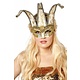 Masker Joker met belletjes goud